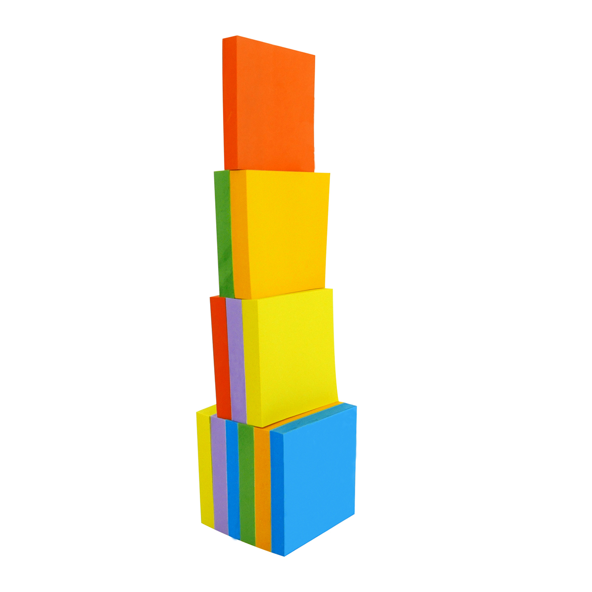 4A Super Sticky Notes,3 x 3 Inches,Extra Bright Colors Assorted,100 Sheets/Pad,12 Pads/Pack,4A 303Sx12 - Image 4