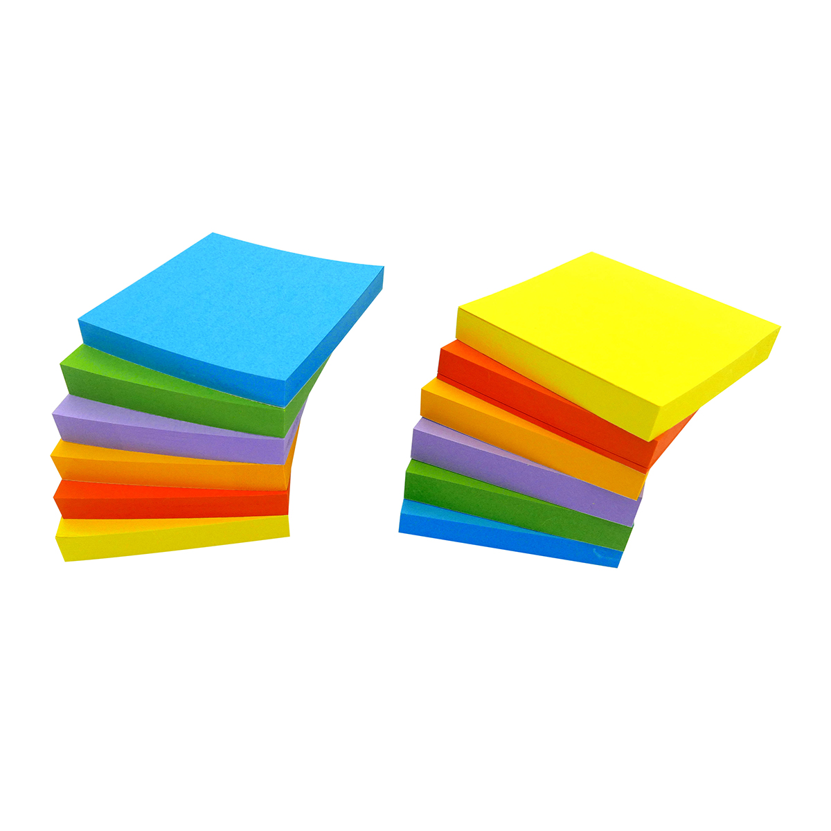 4A Super Sticky Notes,3 x 3 Inches,Extra Bright Colors Assorted,100 Sheets/Pad,12 Pads/Pack,4A 303Sx12 - Image 2