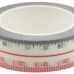 4A Masking Tape,0.6 x 10-inches, Inch & CM Ruler Tape, Max 27CM, 1 roll
